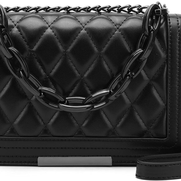 Crossbody Bags for Women Fashion Quilted Shoulder purse with Convertible Chain S - Picture 2 of 7